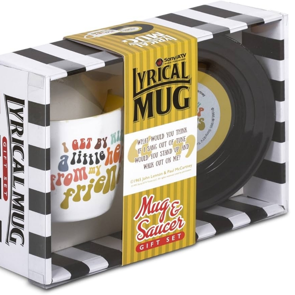 Lennon & McCartney Lyrical Mug & Saucer Gift Set New!